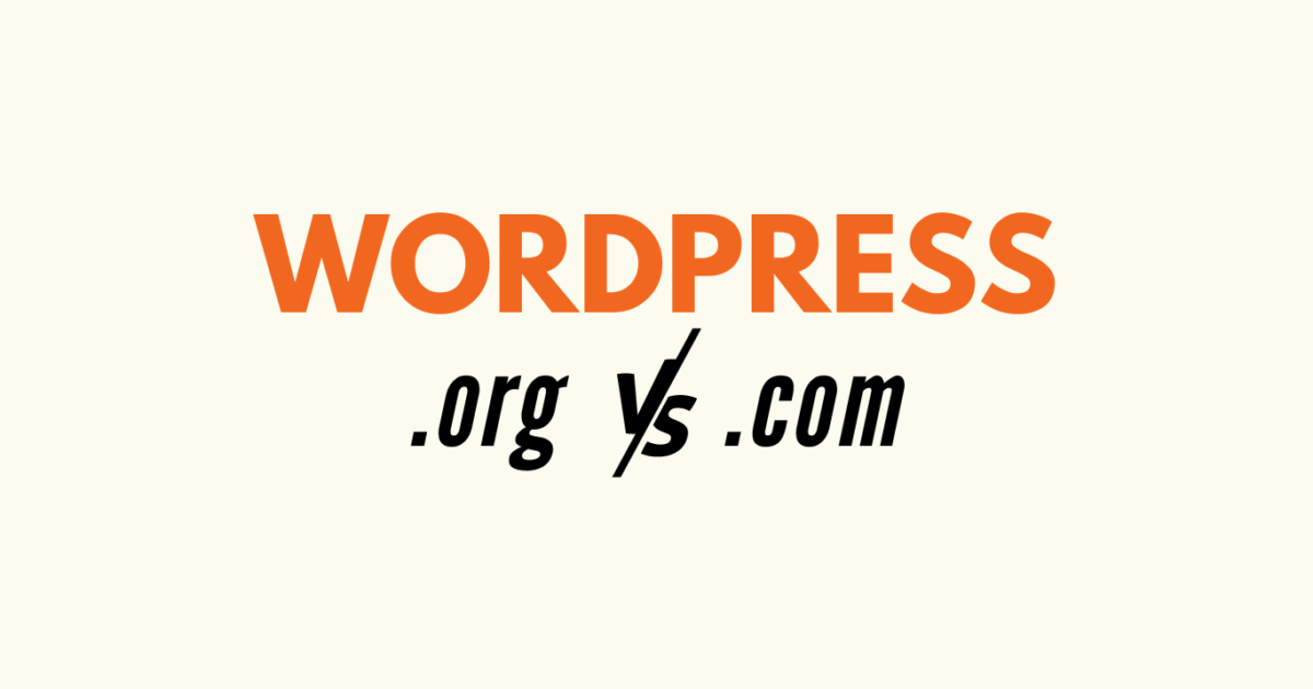 Quelle est la difference entre wordpress.com et wordpress.org ?