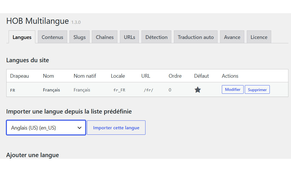 Plugin Multilingue WordPress HOB Multilingue – Image 2